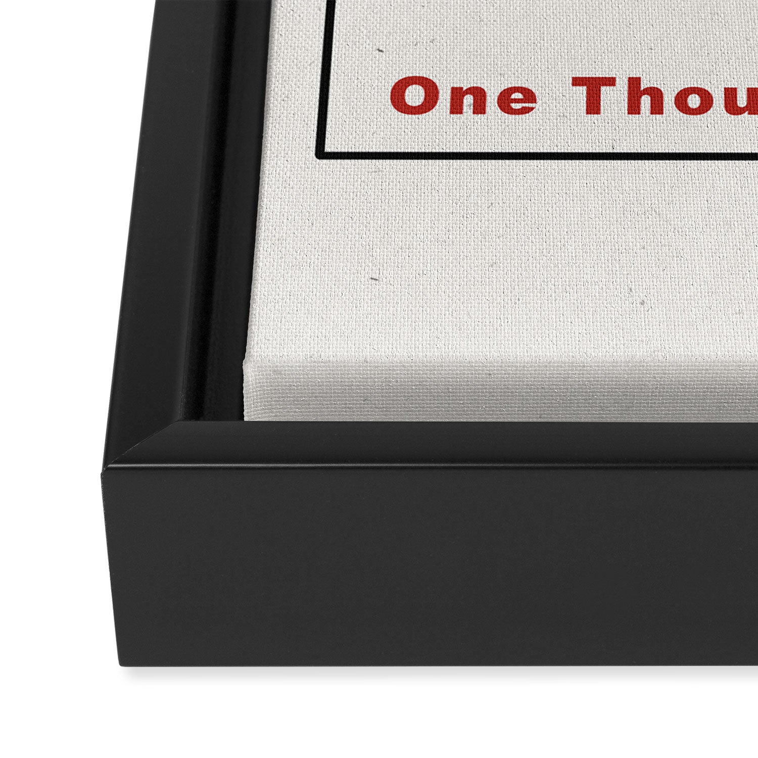 One Thought at a Time Framed Canvas Print Gallery Image 3