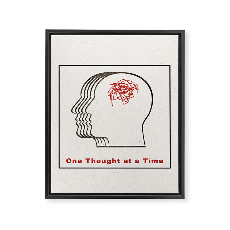 One Thought at a Time Framed Canvas Print Gallery Image 8