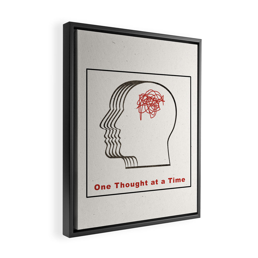 One Thought at a Time Framed Canvas Print Gallery Image 2