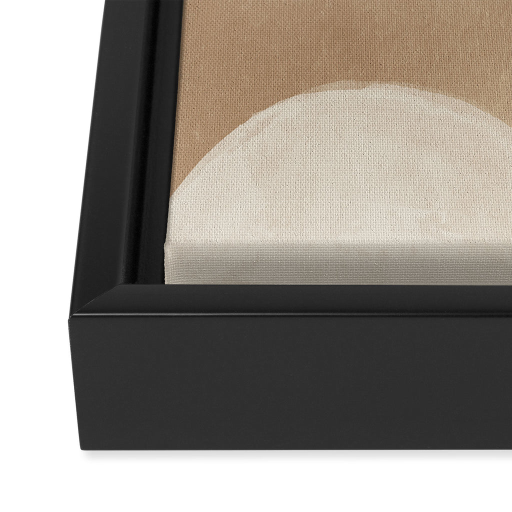 Organic Neutral Tones Shapes Framed Canvas Print Gallery Image 3