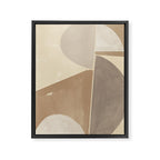 Organic Neutral Tones Shapes Framed Canvas Print Gallery Image 6