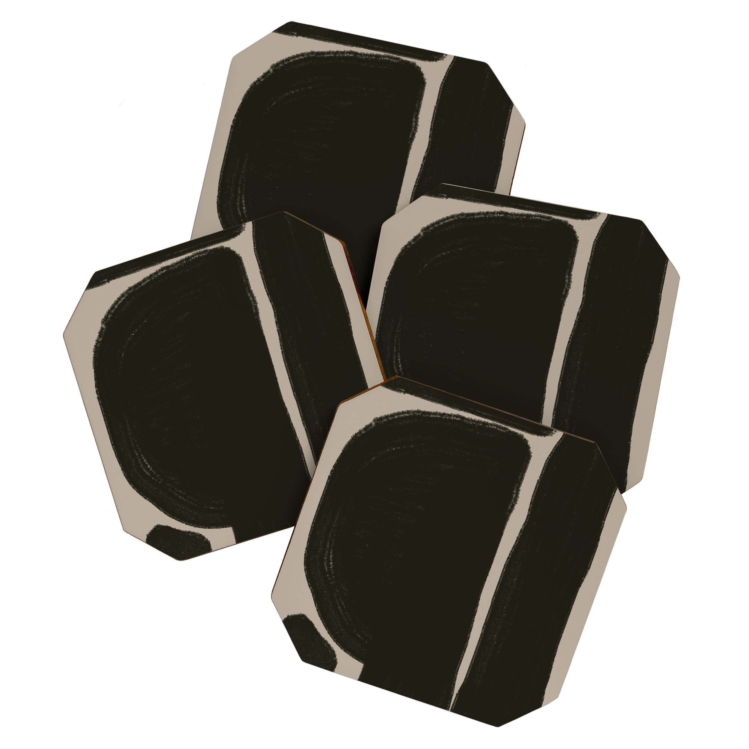 Organic Trendy Shapes Coaster Gallery Image 1
