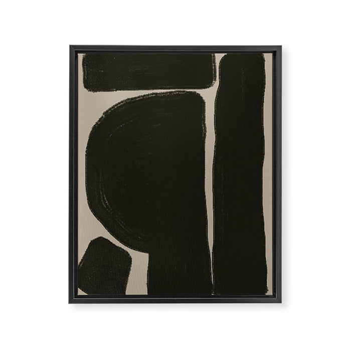 Organic Trendy Shapes Framed Canvas Print Gallery Image 1