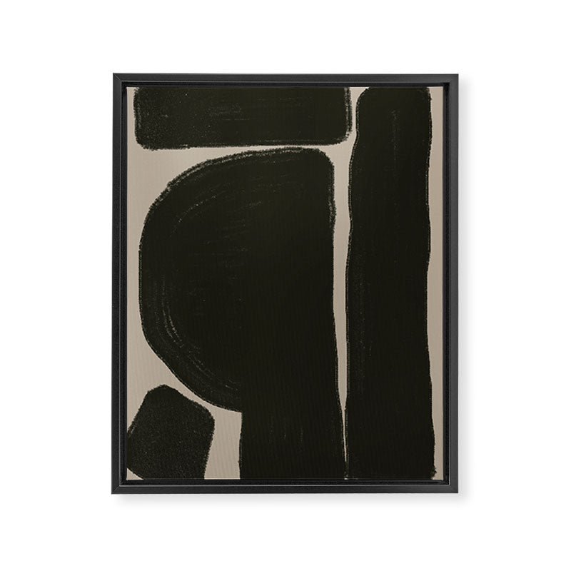 Organic Trendy Shapes Framed Canvas Print Gallery Image 6
