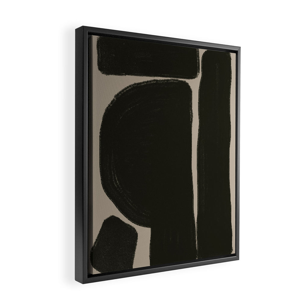 Organic Trendy Shapes Framed Canvas Print Gallery Image 2