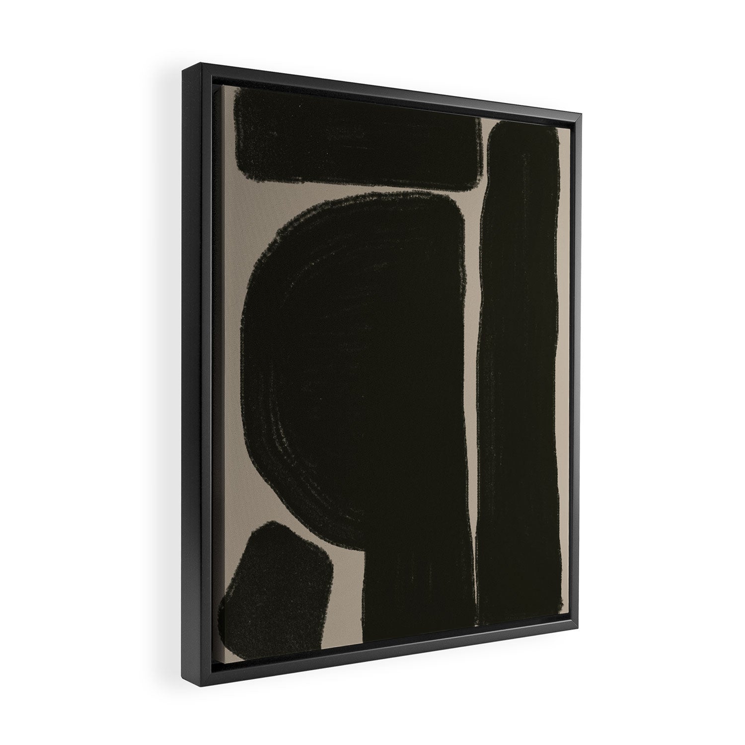 Organic Trendy Shapes Framed Canvas Print Gallery Image 2