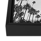 Palm Spring California, Palms Framed Canvas Print Gallery Image 3