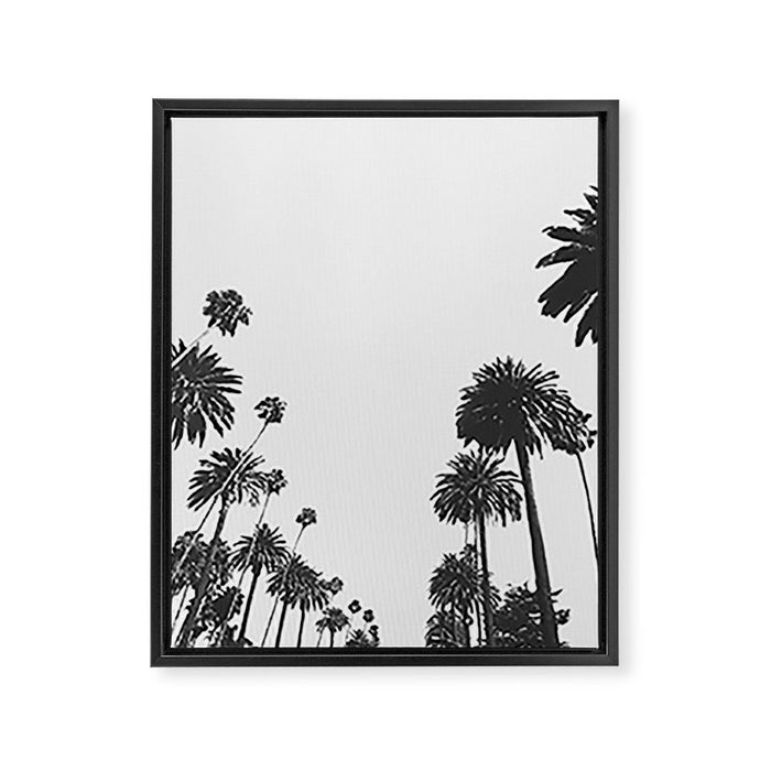 Palm Spring California, Palms Framed Canvas Print Gallery Image 1