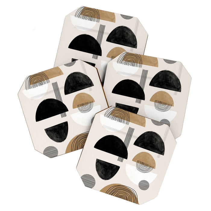 Paper Collage Art Coaster Gallery Image 1