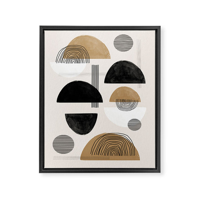 Paper Collage Art Framed Canvas Print Gallery Image 1