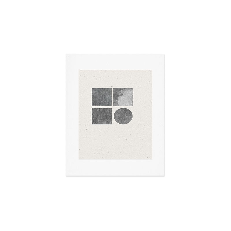 Paper Collage Minimal Objects Art Print Gallery Image 1