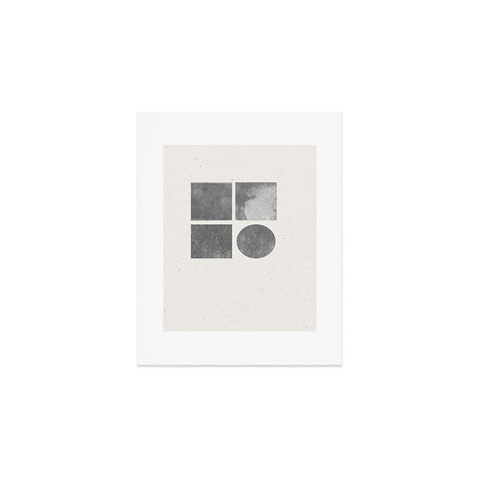 Paper Collage Minimal Objects Art Print Gallery Image 1