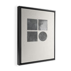 Paper Collage Minimal Objects Framed Canvas Print Gallery Image 2