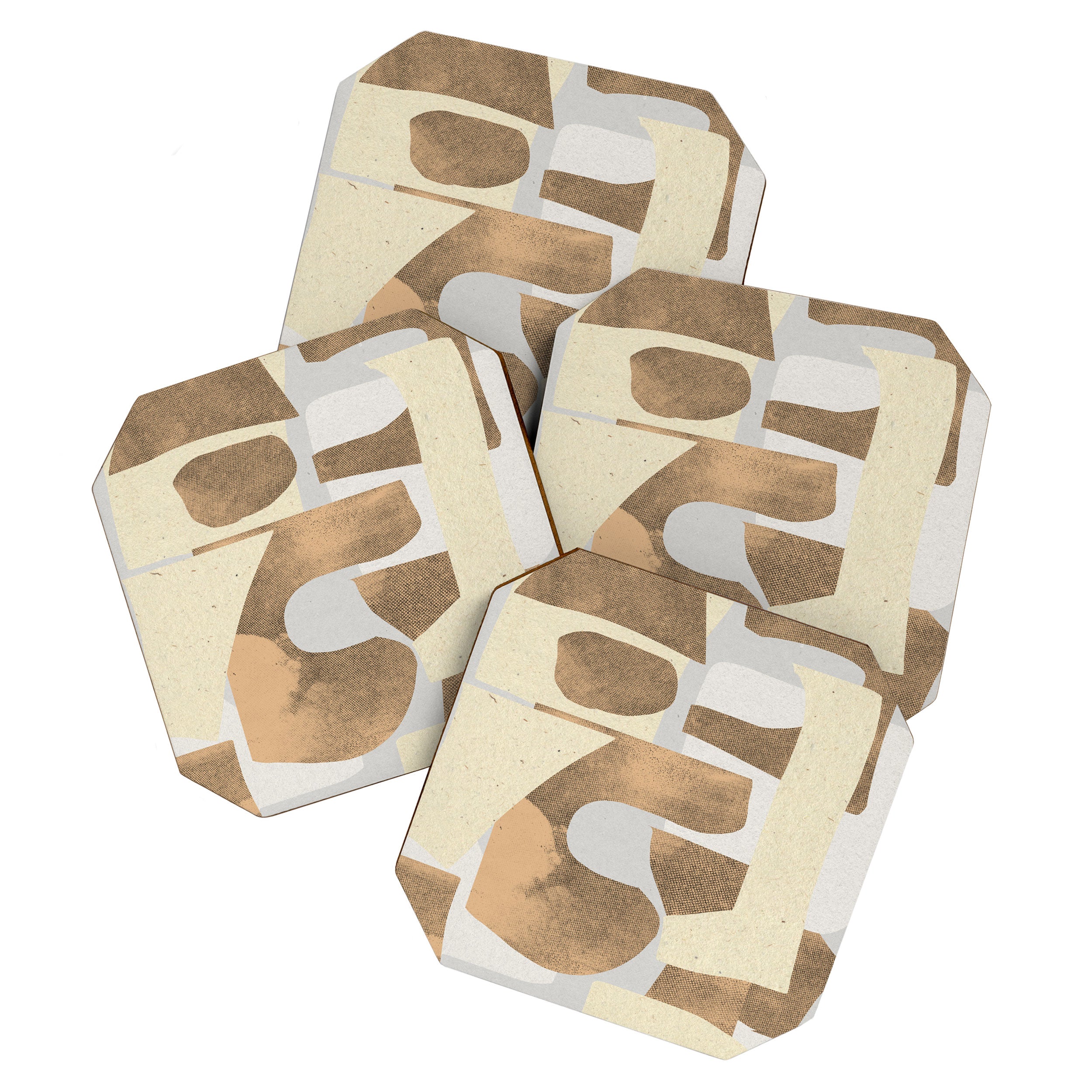 Paper Cut Composition Coaster Gallery Image 1