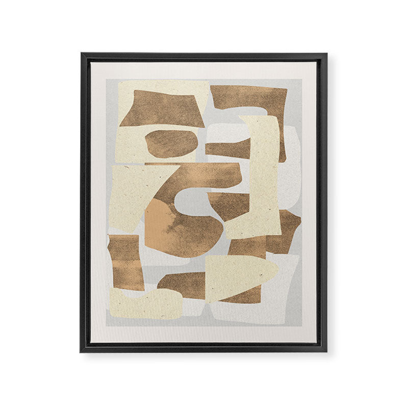 Paper Cut Composition Framed Canvas Print Gallery Image 6