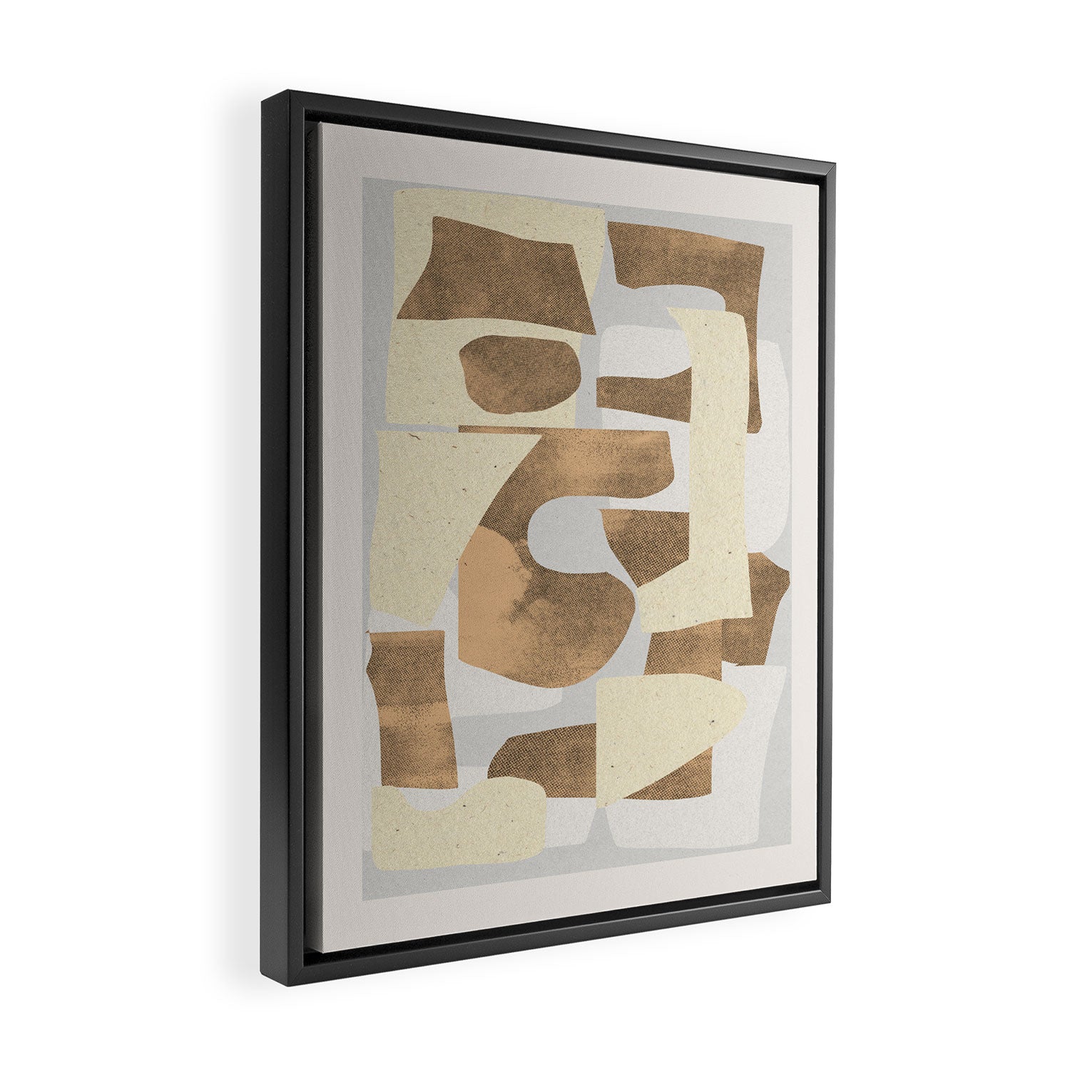 Paper Cut Composition Framed Canvas Print Gallery Image 2