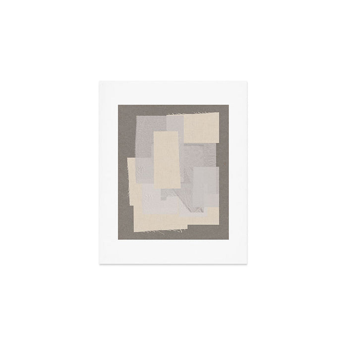 Pattern on Pattern Paper Collage Contemporary Texture  Art Print Gallery Image 1