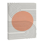 Peachy Geometric Balance Canvas Print Gallery Image 6