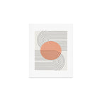 Peachy Geometric Balance Art Print Gallery Image 1