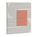 Peachy Modern Geometric  Canvas Print Gallery Image 6