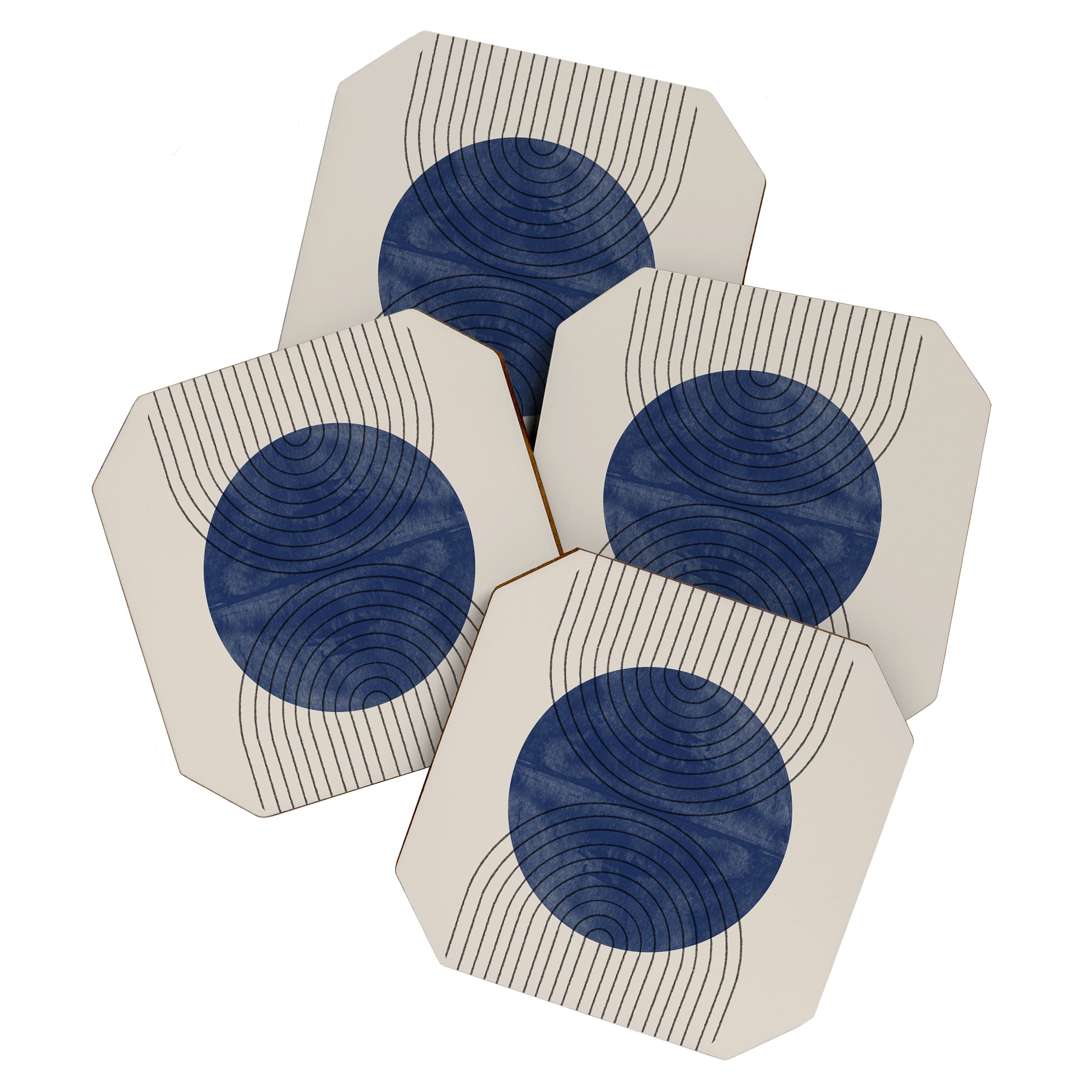 Perfect Touch Blue Coaster Gallery Image 1