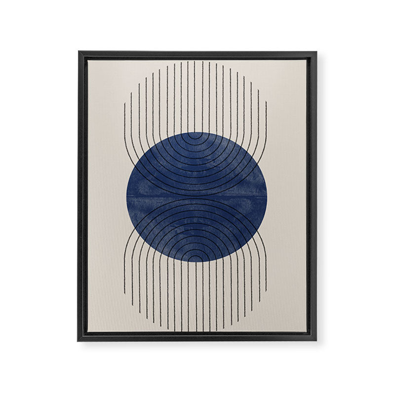 Perfect Touch Blue Framed Canvas Print Gallery Image 6