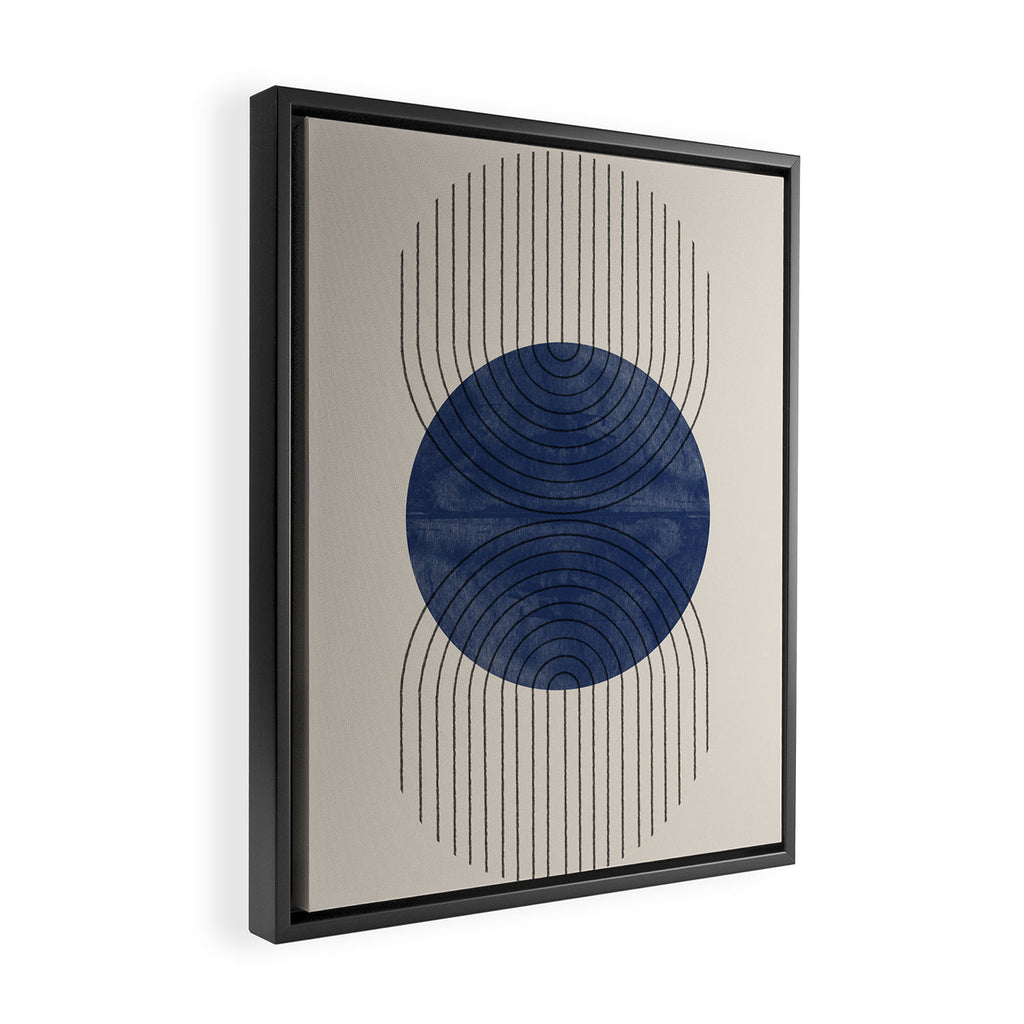 Perfect Touch Blue Framed Canvas Print Gallery Image 2