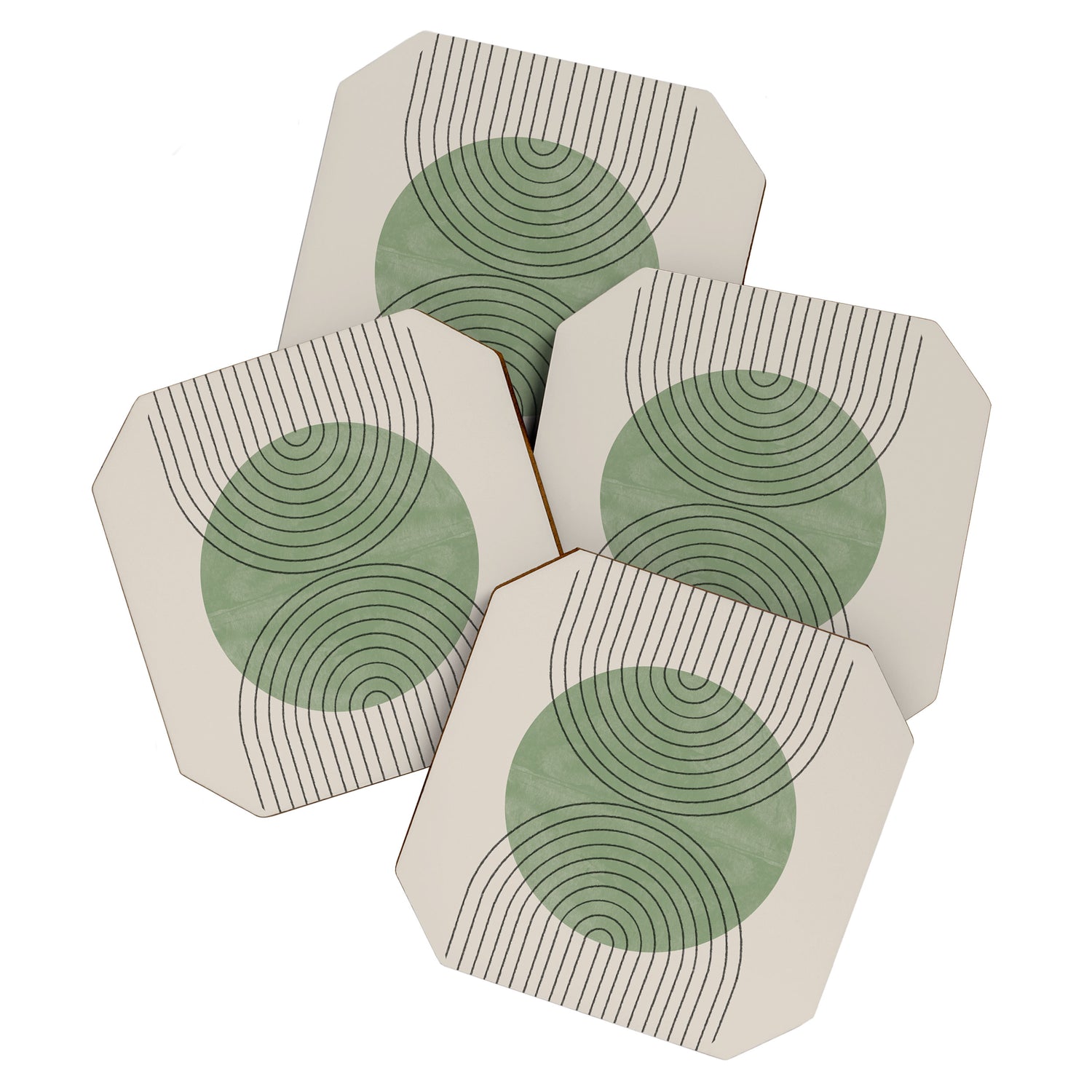 Perfect Touch Green Coaster Gallery Image 1