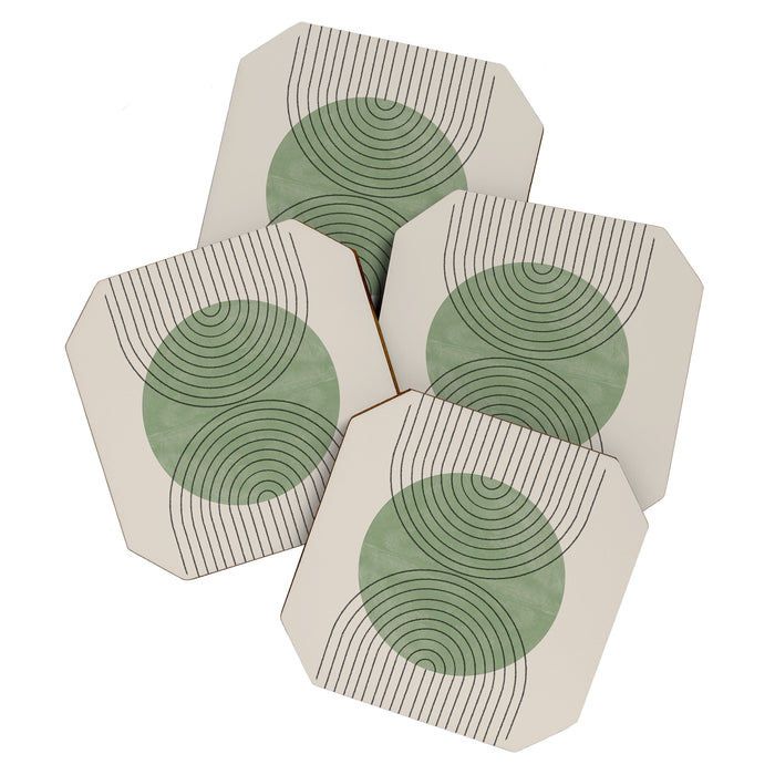 Perfect Touch Green Coaster Gallery Image 1