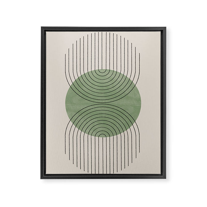 Perfect Touch Green Framed Canvas Print Gallery Image 1