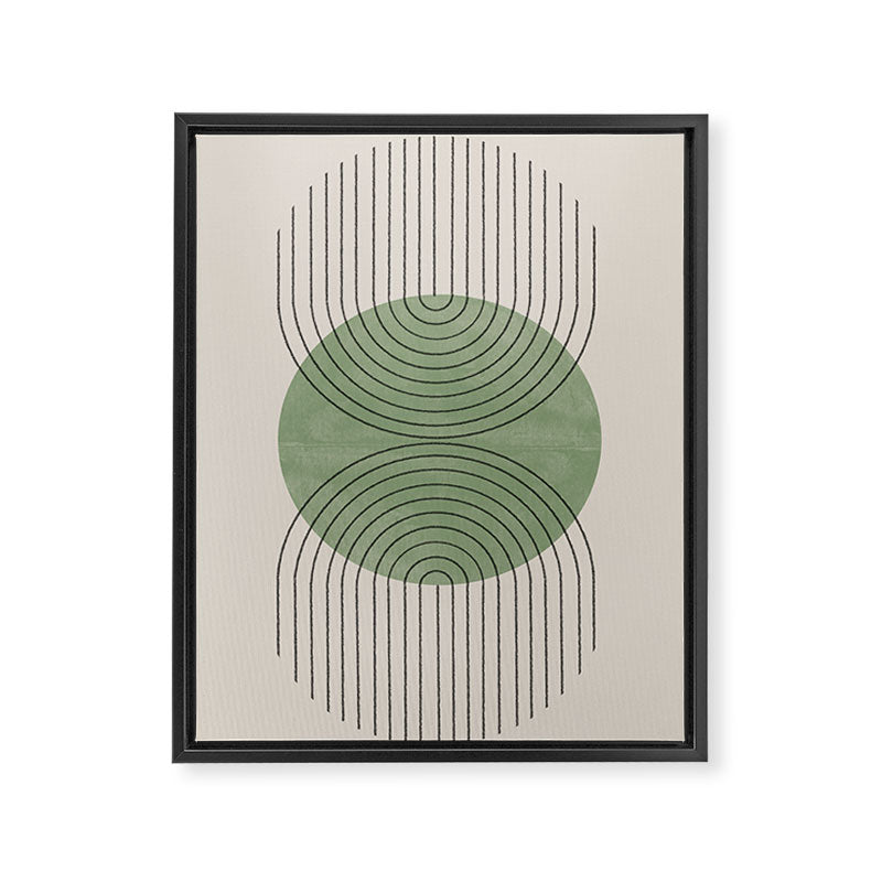 Perfect Touch Green Framed Canvas Print Gallery Image 6