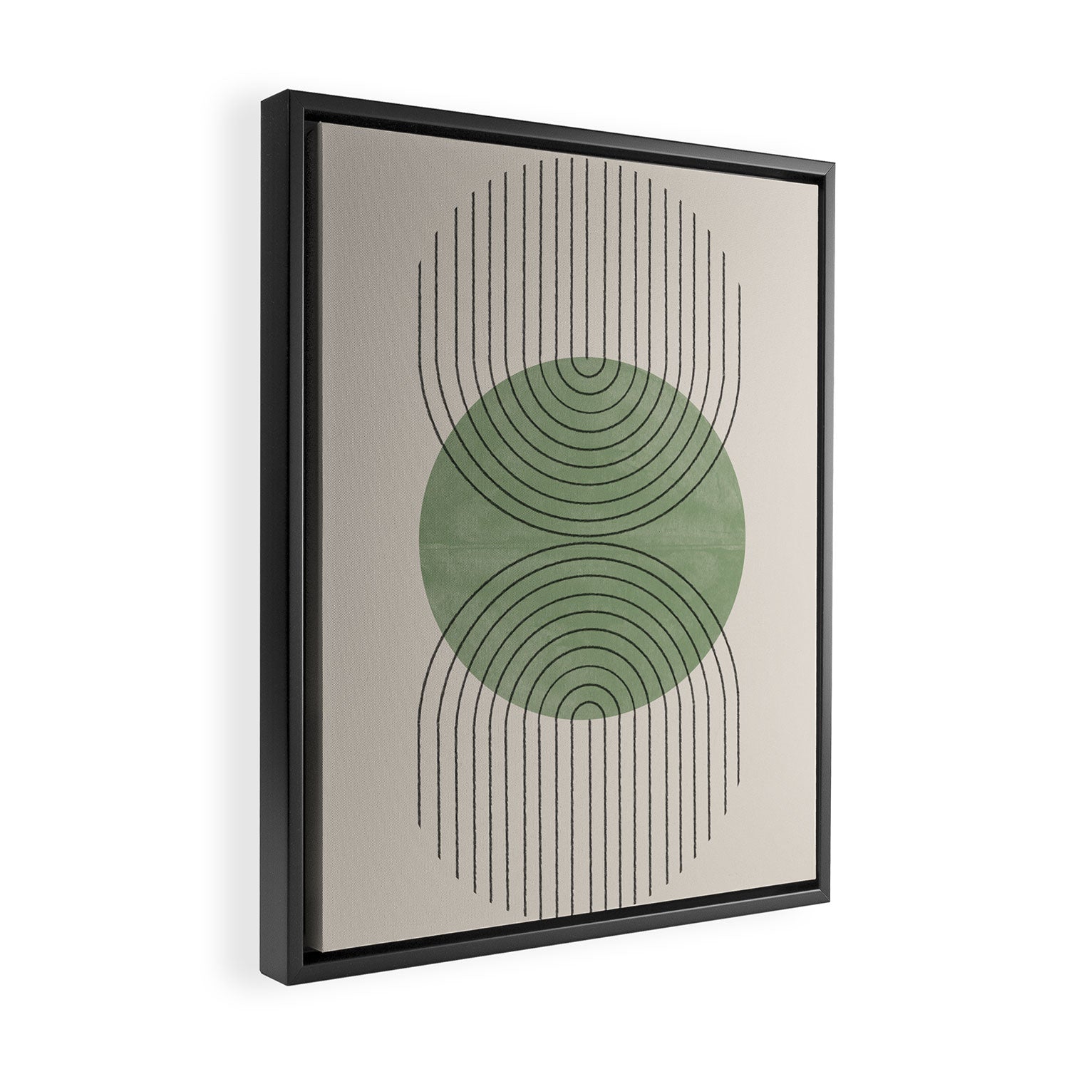 Perfect Touch Green Framed Canvas Print Gallery Image 2