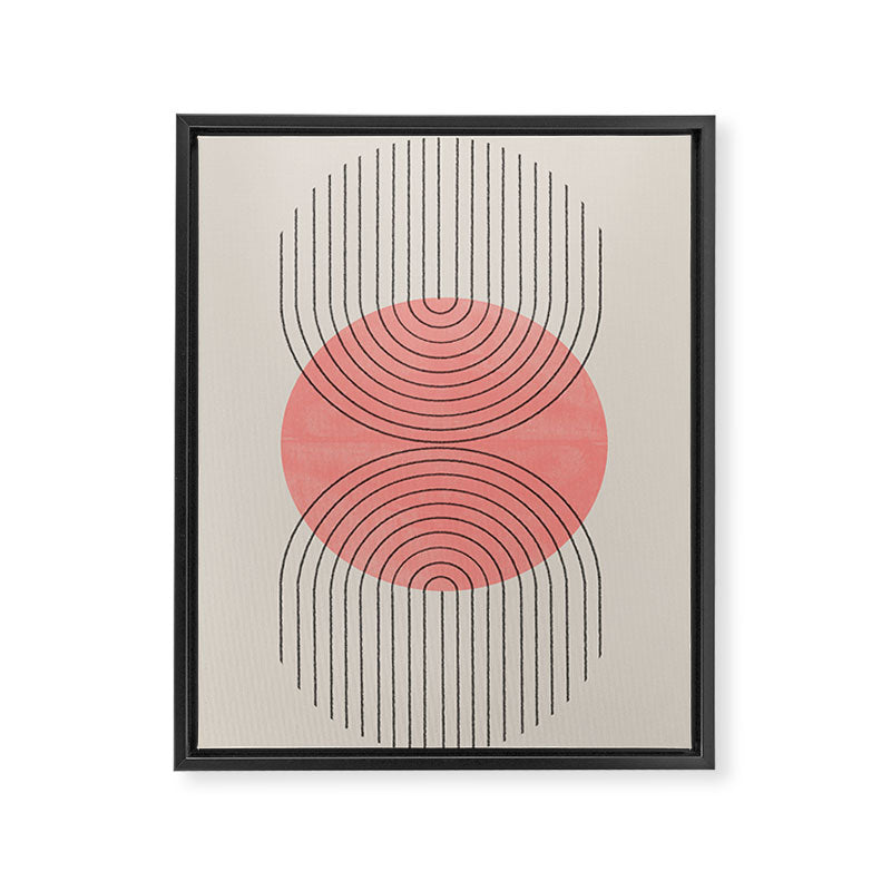 Perfect Touch Peach Framed Canvas Print Gallery Image 6