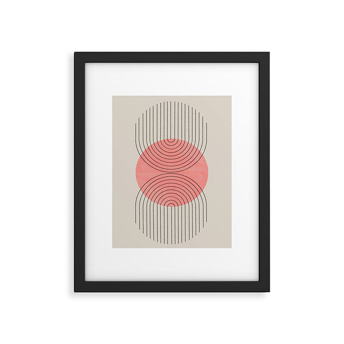 Perfect Touch Peach Framed Art Print Gallery Image 1
