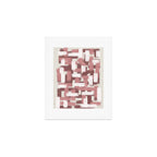 Pink Rose Modern Elements Art Print Gallery Image 1