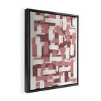 Pink Rose Modern Elements Framed Canvas Print Gallery Image 2