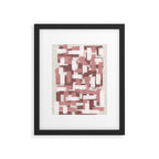 Pink Rose Modern Elements Framed Art Print Gallery Image 5