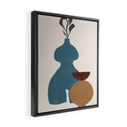 Plants Vase Composition No.6 Framed Canvas Print Gallery Image 2