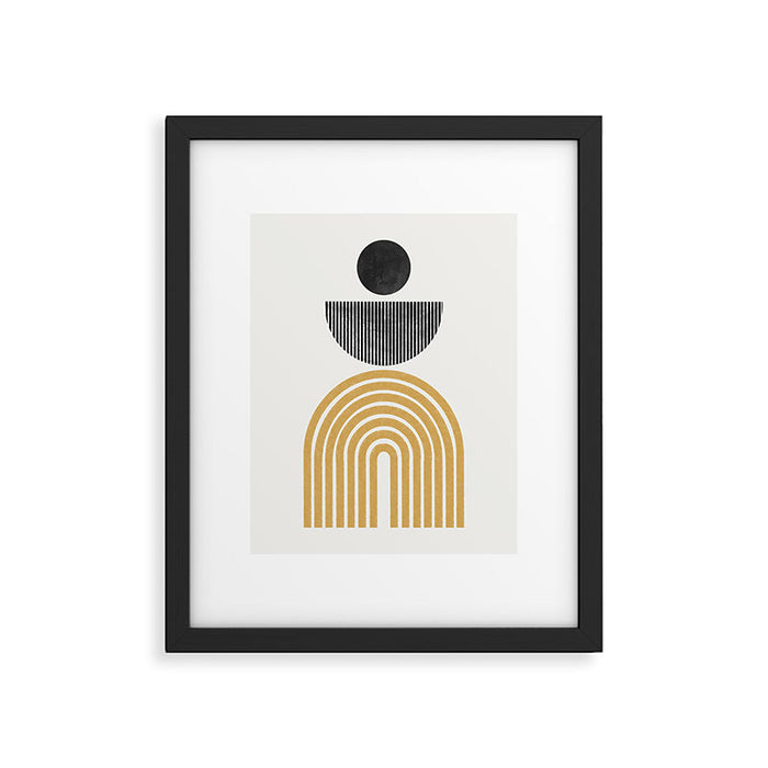 Rainbow and Moon Framed Art Print Gallery Image 1