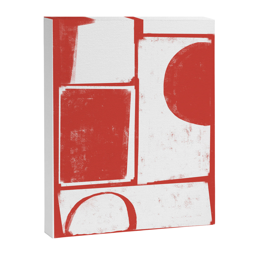 Red Geometric Object Canvas Print Gallery Image 6