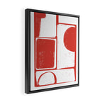 Red Geometric Object Framed Canvas Print Gallery Image 2