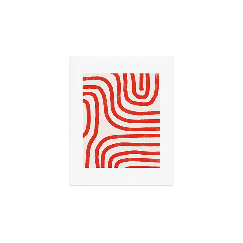 Red Lines  Art Print Gallery Image 1