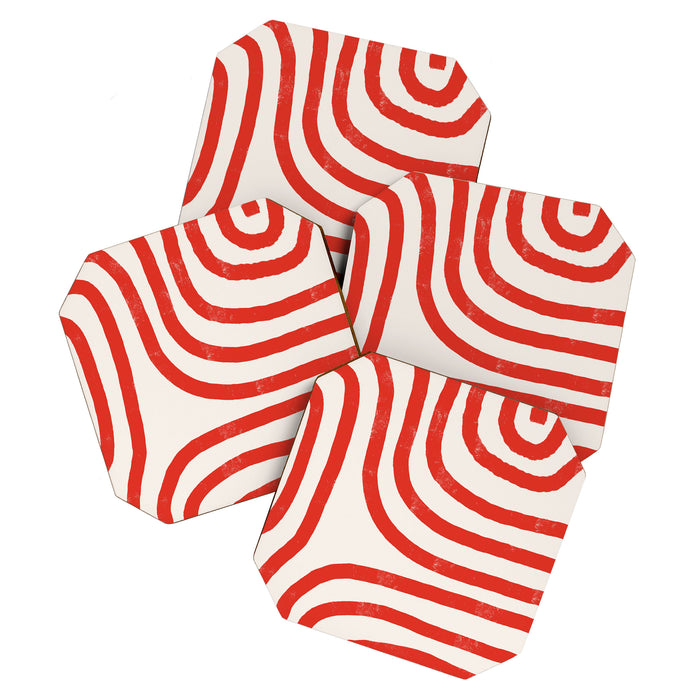 Red Lines  Coaster Gallery Image 1