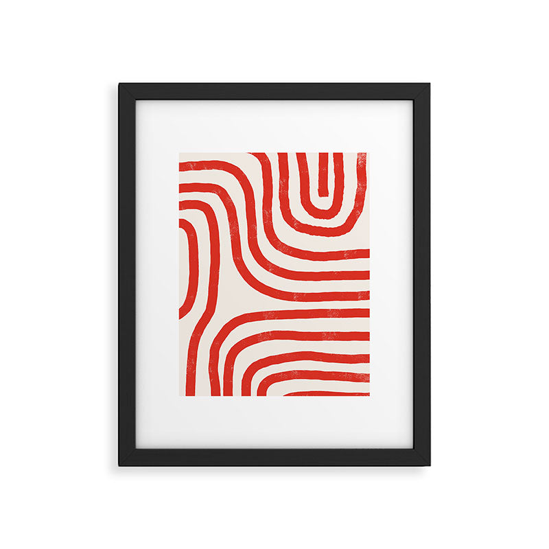 Red Lines  Framed Art Print Gallery Image 5