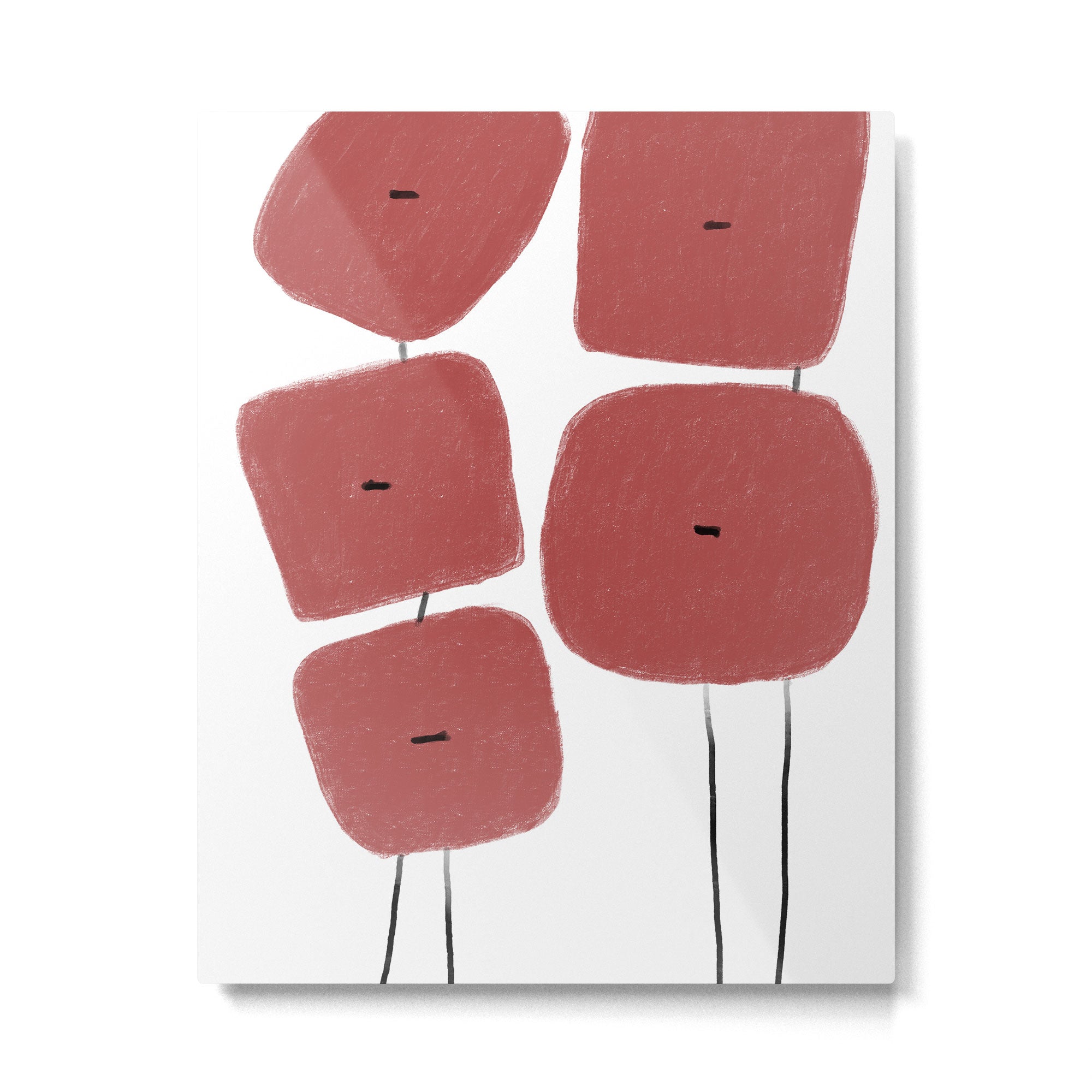 Red Poppies Metal Print Gallery Image 4