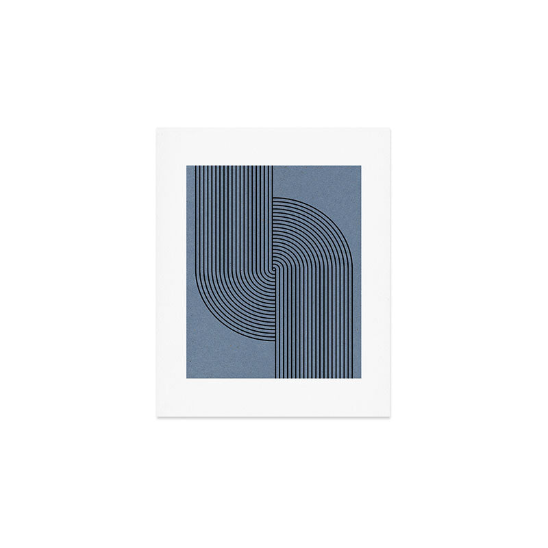 Retro Balance Blue  Art Print Gallery Image 1