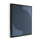 Retro Balance Blue  Framed Canvas Print Gallery Image 2