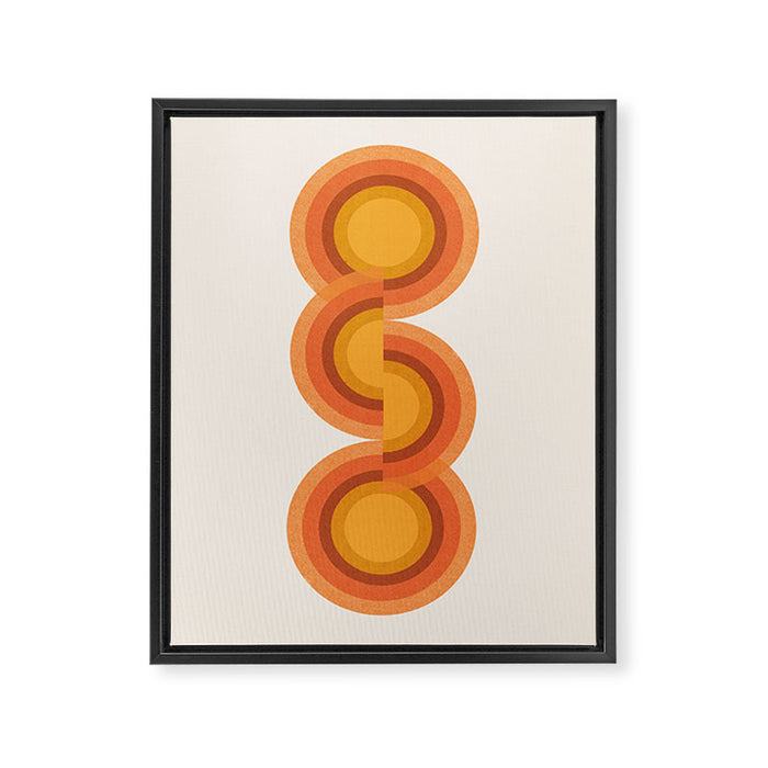 Retro Balance  Framed Canvas Print Gallery Image 1