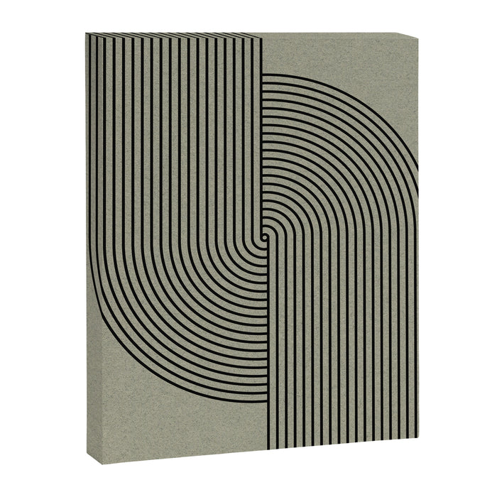 Retro Balance Green Concept Canvas Print Gallery Image 1