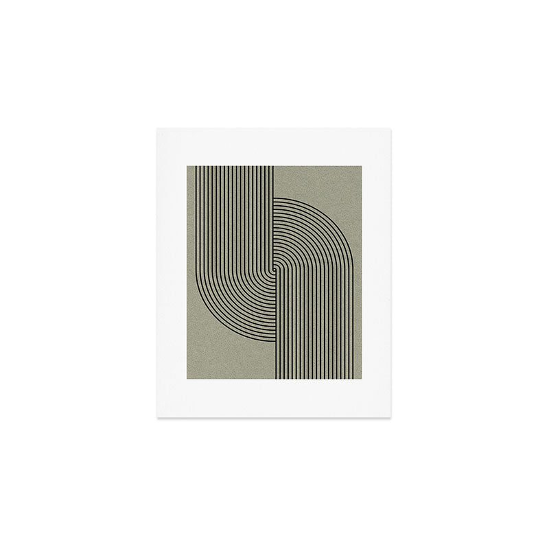 Retro Balance Green Concept Art Print Gallery Image 1